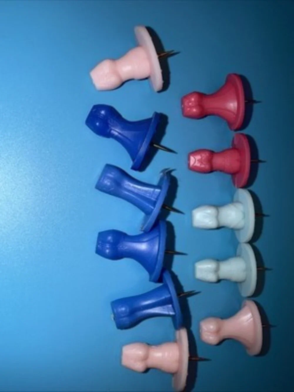 VTG 70s Push Pins - Fashion Design Multi Purpose Super Grip/tags Push Pin Yarn
